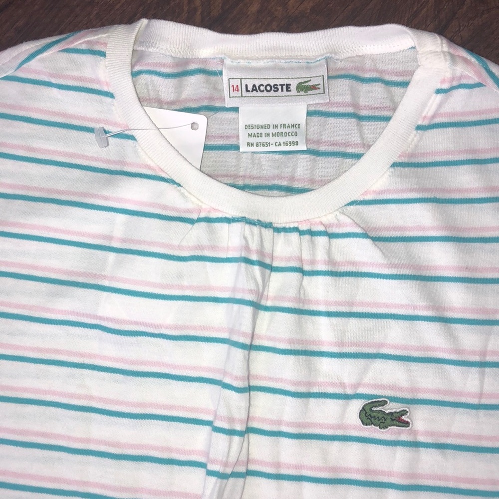 NWT LACOSTE Girls dress Sz 14 yr - Picture 3 of 8